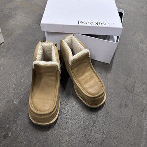 JW Anderson Ankle Boots Mustava & Beige Shearling